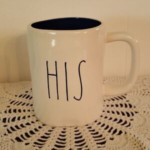 EUC Rae Dunn Coffee Mug - "HIS"